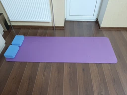 Коврик для йоги и фитнеса NBR (йога мат, каремат спортивный) OSPORT Mat Pro 1см (FI-0075) Фиолетовый фото от покупателей 11