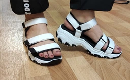 Жіночі сандалі Skechers D`Lites Fresh Catch Gray 38,5 Сірий 31514-GRY фото від покупців 1