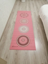 Коврик для йоги ProsourceFit Satya Yoga Mat, 5 мм, PS-1926-PK (розовый) фото от покупателей 4