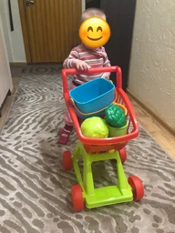 Игрушечная тележка супермаркет с овощами детская KINDERWAY (36-003) фото от покупателей 1