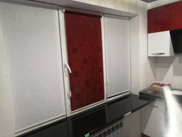 Ролета тканинна INROLL Есо-Mini 82,5х165 см Ikea Помаранчевий 2086 фото від покупців 15
