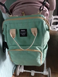 Сумка-рюкзак для мамы и малыша Mom bag мята +крепления на коляску в ПОДАРОК!