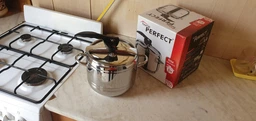 Каструля-скороварка Home Perfect на 9 літрів із нержавіючої сталі Сталевий (120-89-628448) фото від покупців 3