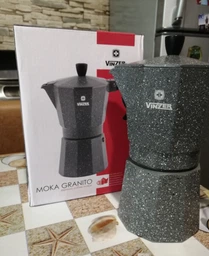 Кавоварка гейзерна Vinzer Moka Granito 6 чашок (50398V) (5907706503987) фото від покупців 1