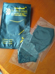 Многоразовая защитная маска PITTA MASK SponDuct BLACK Original (3 шт.) фото от покупателей 14