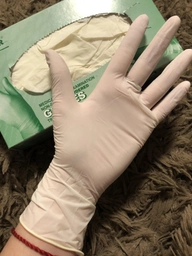 Перчатки одноразовые Igar латексные смотровые нестерильные опудренные размер L 50 пар (408217605014) фото от покупателей 3