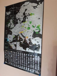 Скретч карта Европы MyMap Europe с городами "ТОП 100 достопримечательностей Европы" в тубусе фото от покупателей 6