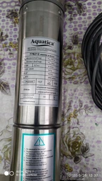 Насос шнековий AQUATICA 778212 0.5кВт H 107(34)м Q 40(30)л/хв 96мм 10м кабеля нержавіюча сталь