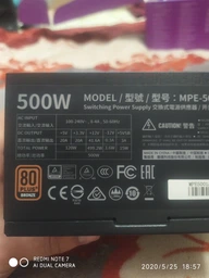 Блок питания Cooler Master MWE 500 Bronze - V2 (MPE-5001-ACAAB-EU) фото от покупателей 4