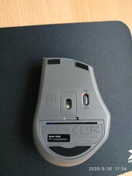 Миша бездротова A4Tech Fstyler FG30S (Grey), безшумна, USB, колір чорний+сірий