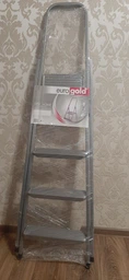 Металлическая лестница-стремянка Eurogold Steel home 214 (4 ступенек) односторонняя расставная (22865) фото от покупателей 19
