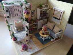 Румбокс DIY “Дім муркотіння (Kitten Diary)” з підсвіткою, мініатюрний будиночок, 3D конструктор фото від покупців 1