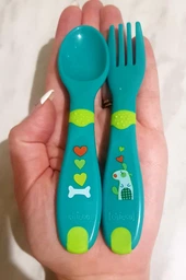 Набір: ложка і виделка Chicco First Cutlery, 12м+ (16101.30) фото від покупців 2