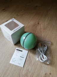 Іграшка для кішки USB smart м'яч-кулька з хаотичним рухом і випромінюваної червоною крапкою Червоний фото від покупців 9