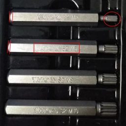 Набор отверточных насадок YATO Spline M5-M12 с переходником 1/2" 11 шт (YT-0415) фото от покупателей 11