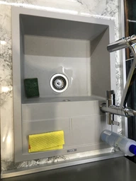 Кухонная мойка гранит ELLECI Unico 125 Aluminium 79 фото от покупателей 1
