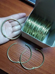 Кольцо металлическое для переплета bindMARK 60.33 мм серебро 25 шт (2000032007013) фото от покупателей 1