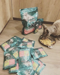 Консервований корм Purina One Adult З куркою та зеленою фасолею 24 шт х 85 г (7613038255743-24) фото від покупців 10