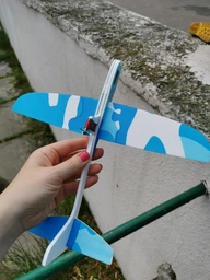 Самолет электромоторный Blitz Голубой фото от покупателей 1