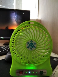 Вентилятор настольный Mini Fan XSFS-01 с аккумулятором 18650 Black фото от покупателей 8