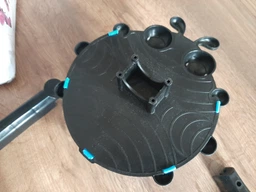Самокат дитячий Scale Sports Kinder з сидінням і батьківською ручкою Божа корівка малиновий фото від покупців 11