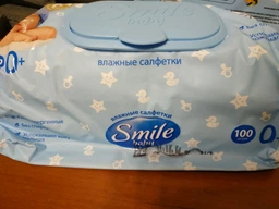 Упаковка влажных салфеток Smile Baby Экстракт ромашки и алоэ 2 пачки по 100 шт (42113908) фото от покупателей 8