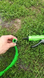 Усиленный садовый шланг для полива XHose 15м с распылителем Magic Hose Blue (789GFD)