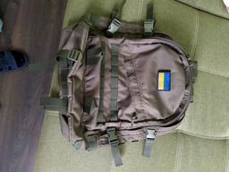 Тактичний похідний міцний рюкзак 5.15.b з органайзером 40 літрів олива