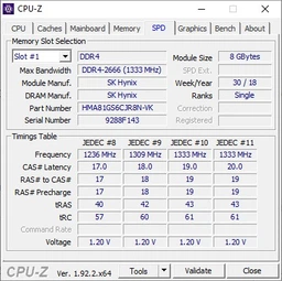 Пам'ять SO-DIMM DDR4 8GB Hynix ORIGINAL 2666 MHz, CL18, 1.2 V (HMA81GS6CJR8N-VK)