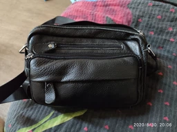 Сумка кросбоді чоловіча шкіряна Laras K10010 Чорна (ROZ6206113717)