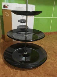 Блюдо трехъярусное Viva MONACO 25 см BLACK (S3020T/S3-Black) фото от покупателей 1