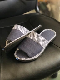 Женские домашние тапочки с открытым носком FX shoes 18038 36-37 Синие (2820000009838) фото от покупателей 1