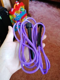 Скакалка LiveUp PVC Speed Jump Rope 2.75 м (LS3115-o) Black/Orange фото от покупателей 3