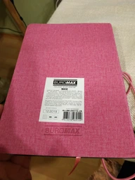 Деловой блокнот Buromax Nice A5 в клетку 96 листов обложка из искусственной кожи Малиновый (BM.295115-29)