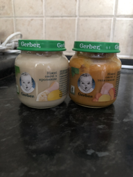 Упаковка овочево-м'ясного пюре Gerber Ніжні овочі з кроликом з 6 місяців 130 г х 6 шт (7613287166982) фото від покупців 19