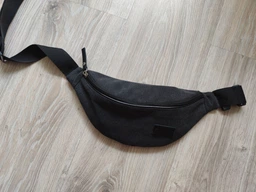 Сумка - бананка на пояс Exodus Leather Canvas P2103Ex021 24 Х 12 Х 6 См Серый фото от покупателей 3