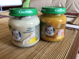 Упаковка овочево-м'ясного пюре Gerber Ніжні овочі з кроликом з 6 місяців 130 г х 6 шт (7613287166982) фото від покупців 18