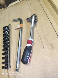Набор 12-гранных головок на планке TOPTUL 12-гр. 1/2" 11ед. 8-22мм GAAQ1601U-12