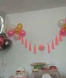 Паперова гірлянда "Балерина", з тассель, довжина - 300 див., картон високої якості