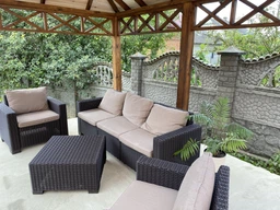 Набір садових меблів Allibert California 3 seater Коричневий (8711245126425)