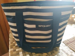 Термосумка Spokey ACAPULCO 839586 пляжная пикниковая 12 Л Сине-белая (5901180395861)