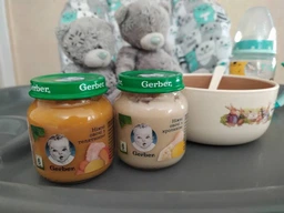 Пюре овощно-мясное Gerber Нежные овощи с телятиной для детей с 6 месяцев 130 г (7613036011280) фото от покупателей 12