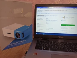 Міні портативний проектор з динаміком мультимедійний Led Projector YG300 Mini Black фото від покупців 9