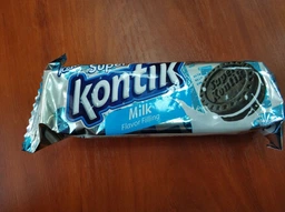 Упаковка печенья Konti Super Kontik с начинкой со вкусом молока 76 г х 36 шт (4823088608625)