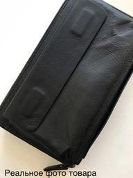 Кошелек мужской кожаный для карточек Vintage leather-14655 Коричневый фото от покупателей 8