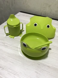 Набір дитячого посуду IKEA MATA, 4 шт. фото от покупателей 4