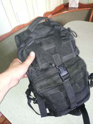 Рюкзак сумка тактична військова штурмова 20 л чорний HunterArmor фото від покупців 3