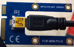 Адаптер-райзер Dynamode PCI-E x1 to 16x, 60 см USB 3.0 Cable 15/6/4-pin Power LED ver.008S White (RX-riser-008S 15/6/4 pin) фото от покупателей 3
