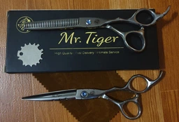 Ножиці Професійні Перукарські Mr.Tiger Нержавіюча Сталь (6.0) Набір 4 в 1 + Гум.обмежувачі + Шкір.Тканина + Ключ Для Регулювання (NT9163)