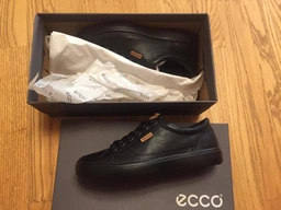 Мужские кеды низкие ECCO Soft 7 M 430304(01001) 48 31 см Черные (809704483733)_3503323